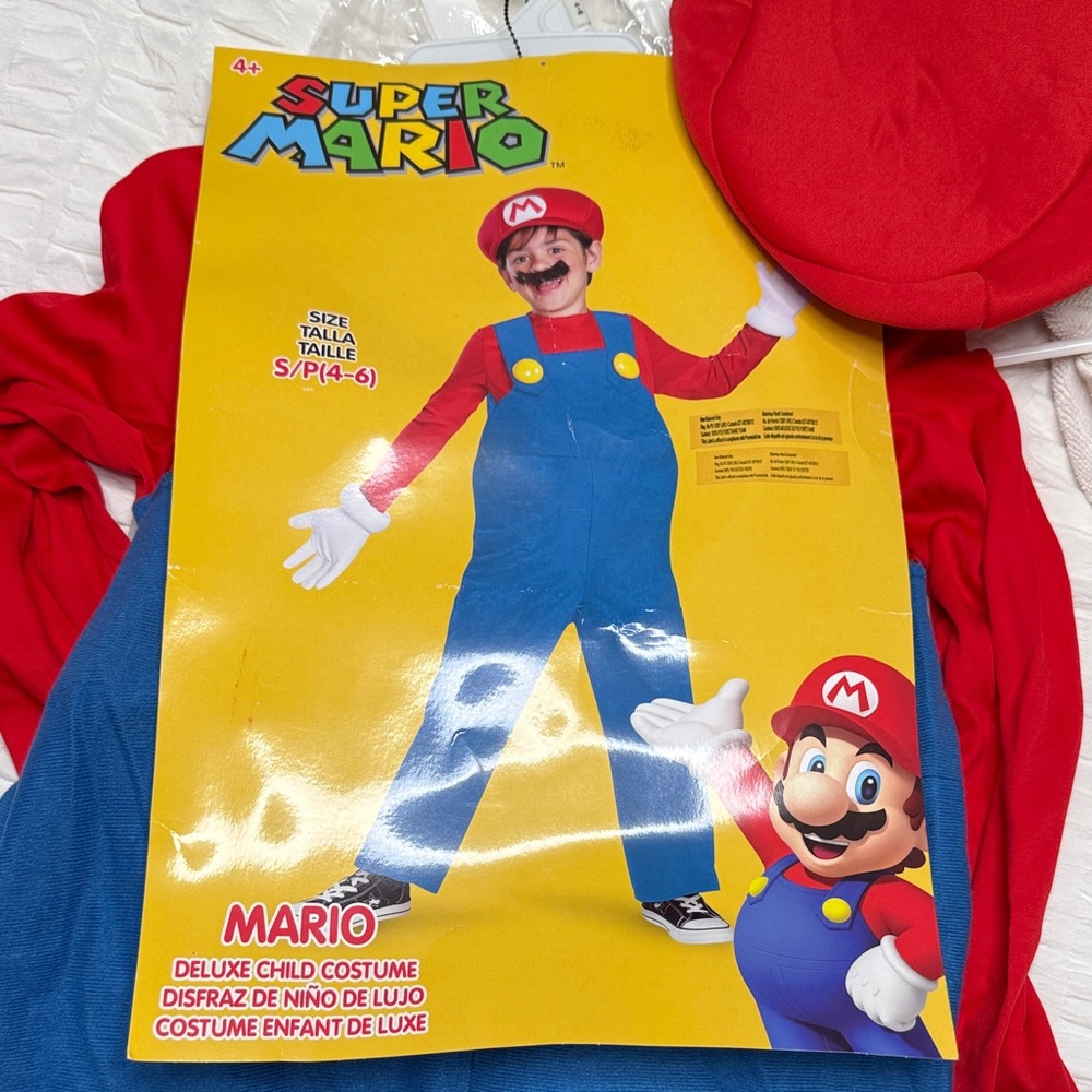 Nintendo Super Mario Kids Costume - Red, Blue, Yellow